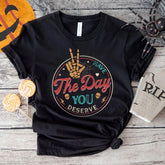 Sandjest Have The Day You Deserve Shirt, Kindness Gift, Sarcastic Shirts, Motivational Skeleton TShirt, Inspirational Clothes, Positive Graphic Tees